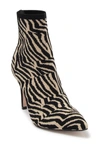 Mia Mckinley Sock Bootie In Zebra/ Bla