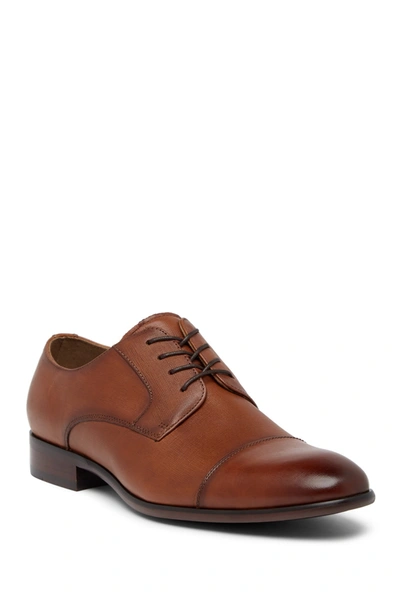 Aldo Knaggs Cap Toe Leather Derby In Light Brown