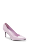 Calvin Klein Gayle Pointed Toe Pump In Stone Pink Leather