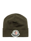 MONCLER MONCLER LOGO PATCH BEANIE