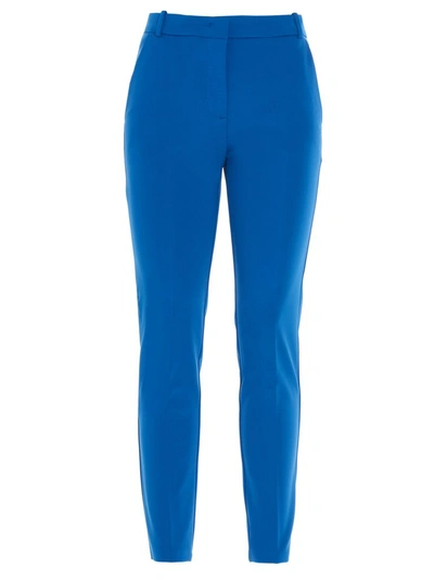 Pinko Cropped Tailored Trousers In Blue