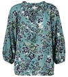 Velvet Sharla Floral Blouse In Blue