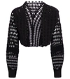 ALAÏA CROPPED KNIT JACKET,P00527844