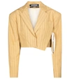 JACQUEMUS LA waistcoatE SANTON LINEN BLAZER,P00537817