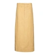 JACQUEMUS LA JUPE TERRAIO STRIPED LINEN MAXI SKIRT,P00537895