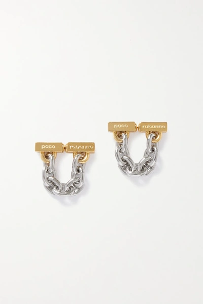 Paco Rabanne Gold- And Silver-tone Earrings
