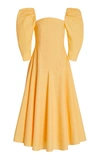 Rejina Pyo + Net Sustain Celeste Organic Cotton-poplin Midi Dress In Yellow