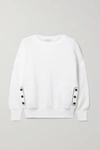 BRUNELLO CUCINELLI BEAD-EMBELLISHED RIBBED COTTON SWEATER