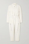 STELLA MCCARTNEY ZIP-DETAILED TWILL JUMPSUIT