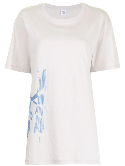 Y's Logo-print Short-sleeved T-shirt In Grey