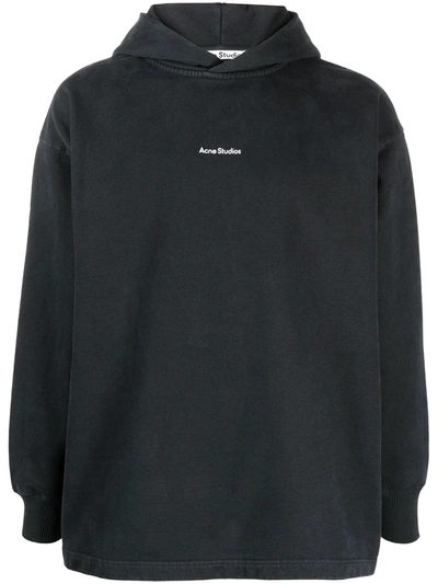 Acne Studios Fikka Stamp Sweatshirt In Black Cotton