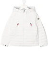 Moncler Kids White Down Sill Jacket In White