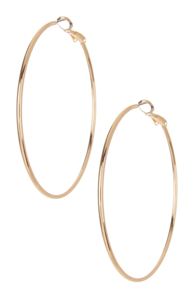 14th & Union Classic 50mm Hoop Earrings In Gold