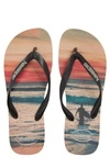 Havaianas Hype Tropical Print Flip Flop In Ivory