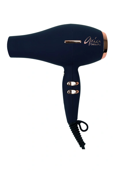 Aria Voyager Universal Voltage Professional Blowdryer In Navy Blue