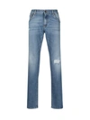 DOLCE & GABBANA PANTS STREIGHT LEG JEANS,GY07CDG8DO0 S9001 VARIANTE ABBINATA