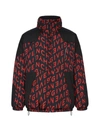 GIVENCHY PUFFER BOMBER,BM00MS13KY 009 BLACK RED