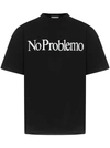 Aries No Problemo Cotton-jersey T-shirt In Black