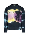 Aries No Problemo Tie-dyed Fleece-back Cotton-jersey Sweatshirt In Multicolor