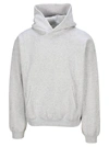 Alexander Wang Logo Embroidered Hoodie In Heather Grey