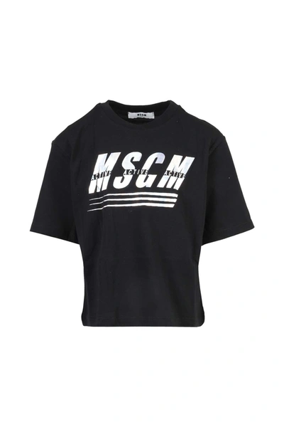Msgm Kids' T-shirt In Nero