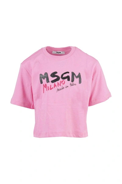Msgm Kids' T-shirt In Rosa
