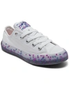 Converse Big Girls Confetti Stuff Inside Chuck Taylor All Star Casual Sneakers From Finish Line In White, Pink