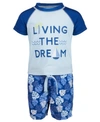 FIRST IMPRESSIONS BABY BOYS 2-PC. LIVING THE DREAM RASH GUARD SET, CREATED FOR MACY'S