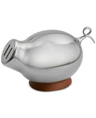 Nambe Baby Kibo Piggy Bank In Silver