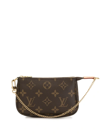 Pre-owned Louis Vuitton 2020  Mini Pochette Accessoires Pouch In Brown