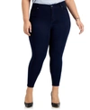 CELEBRITY PINK TRENDY PLUS SIZE HIGH RISE SKINNY ANKLE JEANS