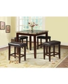 ACME FURNITURE ROLLE 5-PIECE COUNTER HEIGHT SET