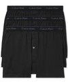 Calvin Klein 3-pack Cotton Boxers In Black