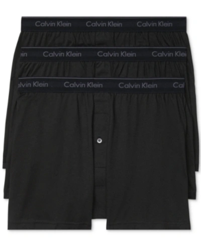 CALVIN KLEIN MEN'S 3-PACK COTTON CLASSICS KNIT BOXERS UNDERWEAR