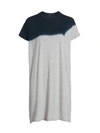 Atm Anthony Thomas Melillo Women's Dip-dyed T-shirt Dress In Heather Grey Navy Combo