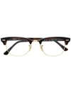 Ray Ban D-frame Glasses In Braun