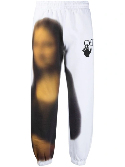 Off white Blurred Monalisa Track Pants In White ModeSens