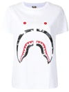 A BATHING APE SHARK 拉链印花T恤