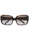 10 Corso Como Tortoiseshell Oversize-frame Sunglasses In Brown