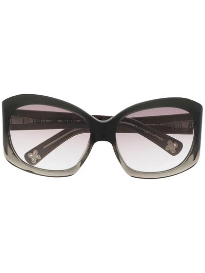 10 Corso Como Gradient Cat Eye Sunglasses In Black