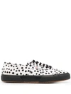 10 Corso Como Dotted-print Low-top Sneakers In White