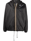 10 Corso Como Graphic-print Hooded Raincoat In Schwarz