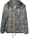10 Corso Como Hooded Graphic-print Jacket In Grey
