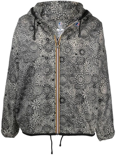 10 Corso Como Hooded Graphic-print Jacket In Grey