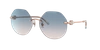 Tiffany & Co Womens Red Tf3077 Tiffany T Hexagonal-frame Acetate And Metal Sunglasses In Blue