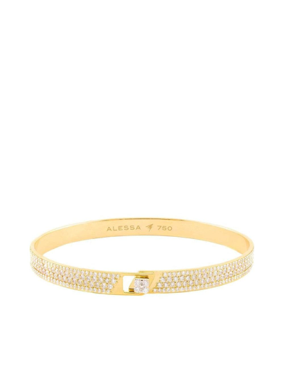 Alessa 18kt Yellow Gold Diamond Pavé Spectrum Bracelet