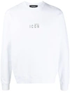 Dsquared2 Dsquared Icon Mini Logo Crewneck Sweatshirt In White