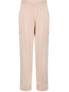 Aeron High-rise Straight-leg Trousers In Neutrals