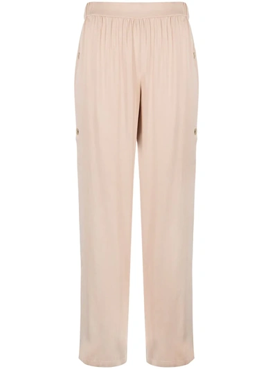 Aeron High-rise Straight-leg Trousers In Neutrals