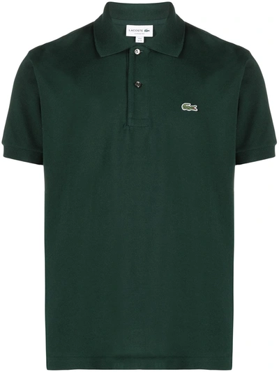 Lacoste Logo Patch Polo Shirt In Green